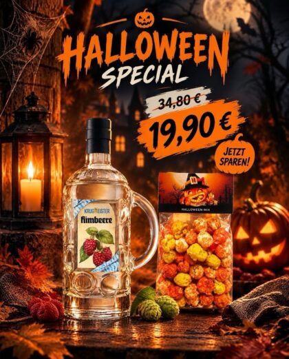 Krugmeister Halloween Special Himbeere 0,5L + Popcorn